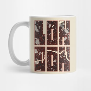 London, England City Map Typography - Vector Mug